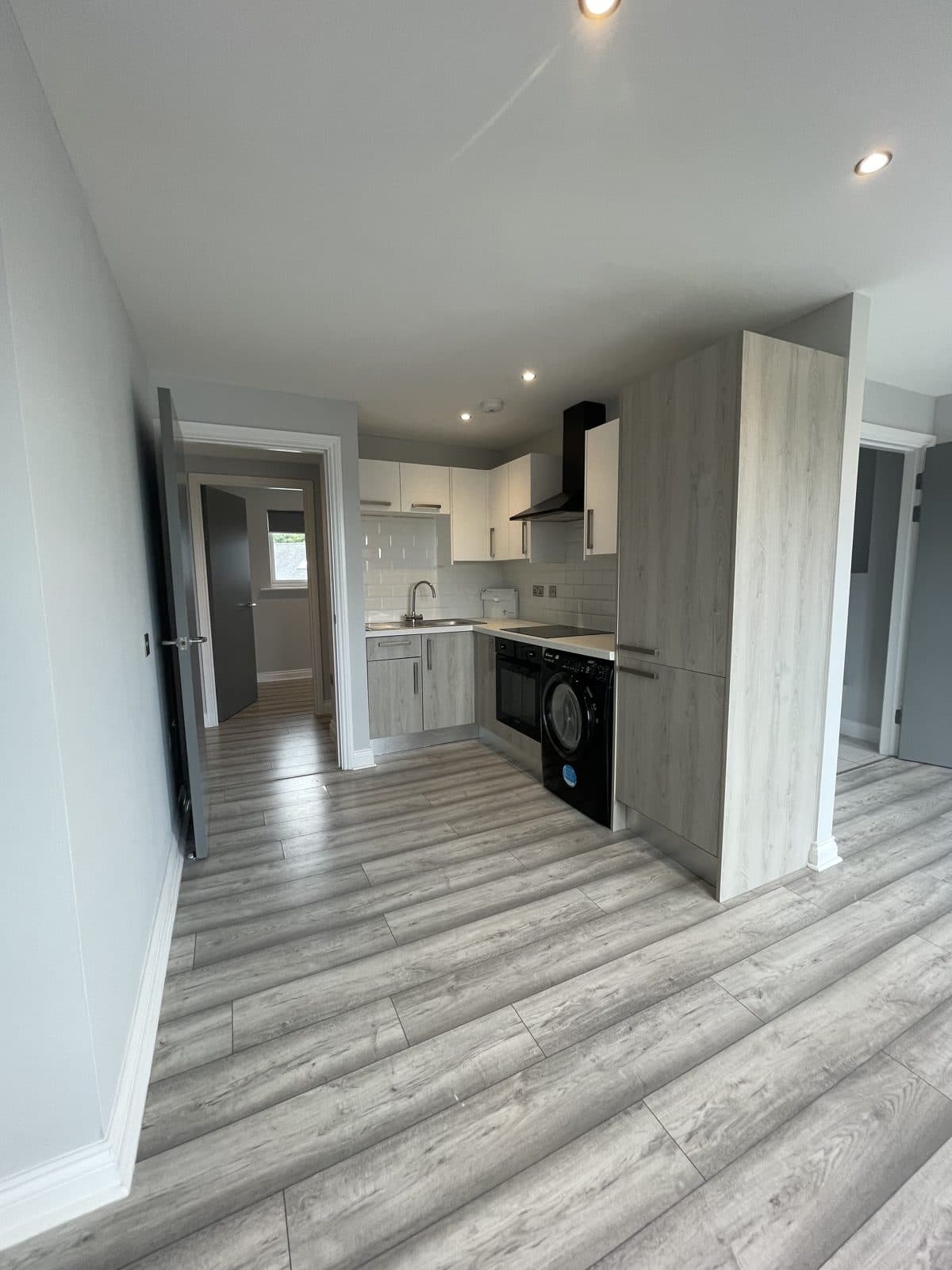 Open plan living and kitchen area